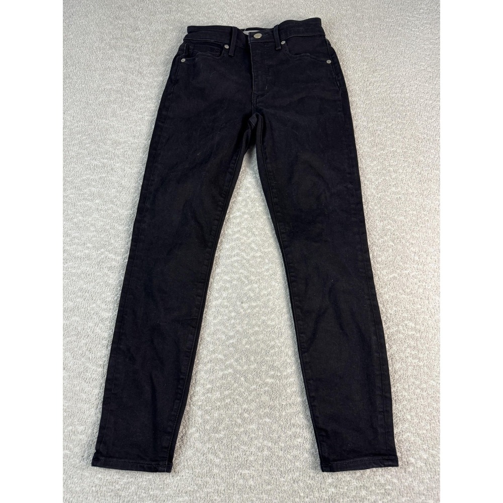 Revtown Jeans Womens 26 Black High Rise Skinny Decade Denim Ankle Stretch‎